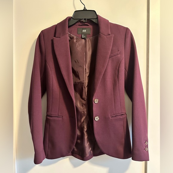 Purple H&M Blazer Size 2 - Picture 1 of 4